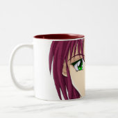 日本製アニメおよびマンガの顔 ツートーンマグカップ (左)