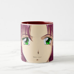 日本製アニメおよびマンガの顔 ツートーンマグカップ