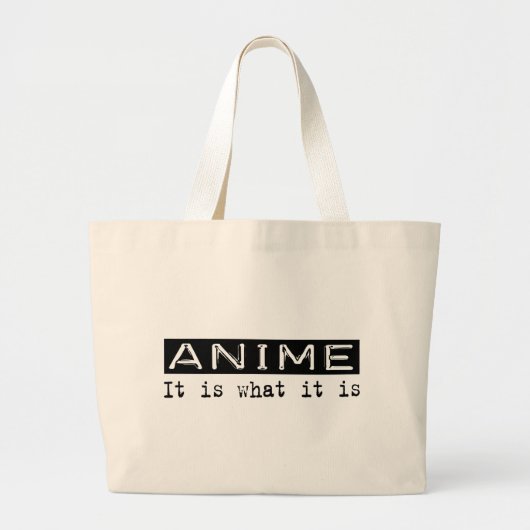 日本製アニメそれはあります ラージトートバッグ (正面)