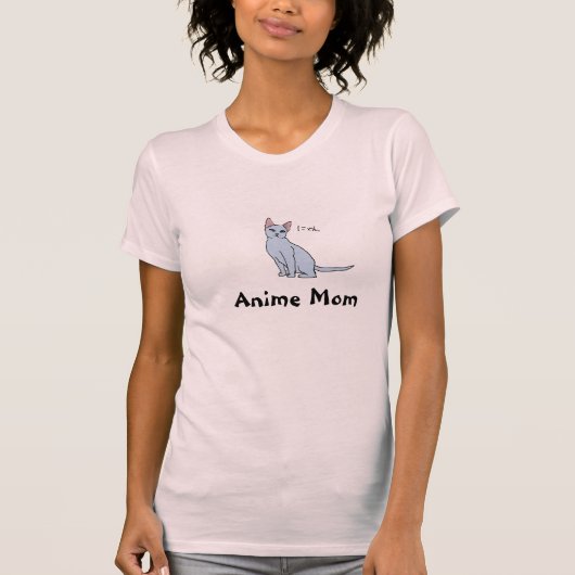 日本製アニメのお母さんのデザイン Tシャツ (正面)