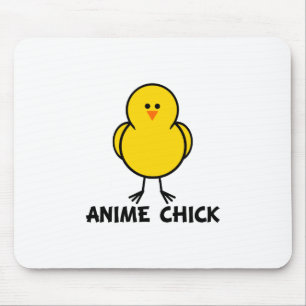 日本製アニメのひよこ マウスパッド