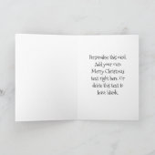 日本製アニメのサンタのクリスマス シーズンカード (内部)