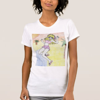 日本製アニメのスケッチ Tシャツ