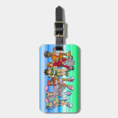 日本製アニメのテニスのキャラクター ラゲッジタグ (正面縦)