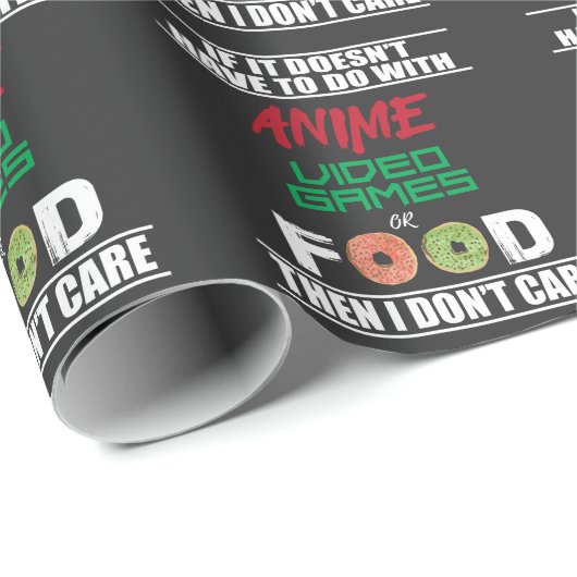 日本製アニメのビデオゲームか食糧おもしろいな日本製アニメ ラッピングペーパー (ロールコーナー)