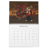 日本製アニメのファンタジー及びFairysのアートワークのカレンダー カレンダー (2月 2026)