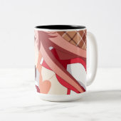 日本製アニメのマグ ツートーンマグカップ (正面右)