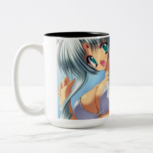 日本製アニメのマグ ツートーンマグカップ (左)