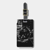日本製アニメのマンガの毎日の黒いプロジェクト ラゲッジタグ (正面縦)