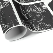 日本製アニメのマンガの毎日の黒いプロジェクト ラッピングペーパー (ロールコーナー)