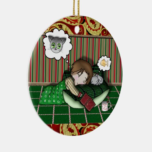 日本製アニメの休日の夢 セラミックオーナメント (右)