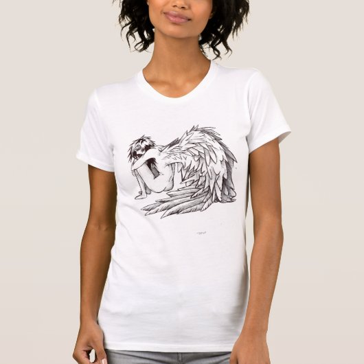 日本製アニメの天使 Tシャツ (正面)