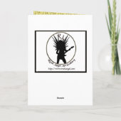 日本製アニメの女の子のギフトカード シーズンカード (裏面)