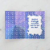 日本製アニメの女の子の休日の挨拶 シーズンカード (内部)