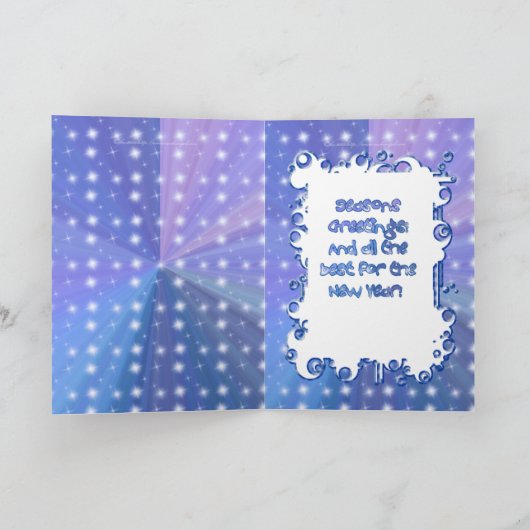 日本製アニメの女の子の休日の挨拶 シーズンカード (内部)