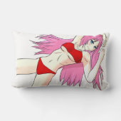 日本製アニメの女の子の枕 ランバークッション (裏面)