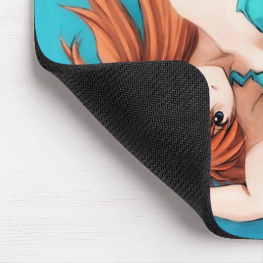 日本製アニメの女の子の水彩画の芸術 マウスパッド (コーナー)