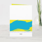 日本製アニメの女の子の誕生日 カード (裏面)