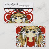 日本製アニメの女の子力 名刺 (正面/裏面)