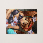 日本製アニメの女の子-蜂蜜 ジグソーパズル (横)