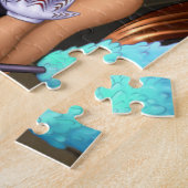 日本製アニメの女の子-蜂蜜 ジグソーパズル (側面)