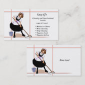 日本製アニメの女中 名刺 (正面/裏面)