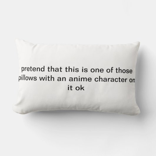 日本製アニメの枕 ランバークッション (正面)