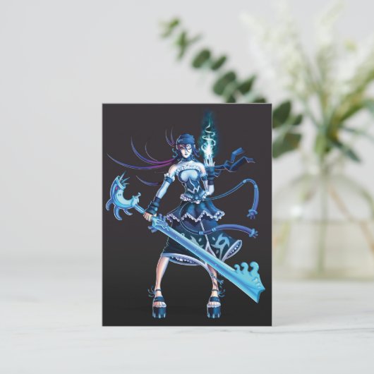 日本製アニメの海賊女の子 ポストカード (スタンド正面)