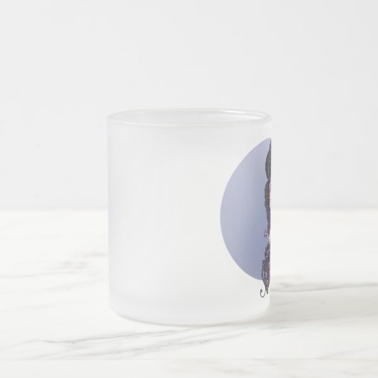 日本製アニメの目! かわいいのかわいい日本製アニメのマンガの女の子のマグ フロストグラスマグカップ (中央)