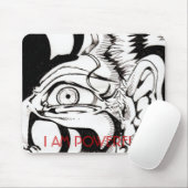 日本製アニメの老婦人、私は強力です マウスパッド (マウス)