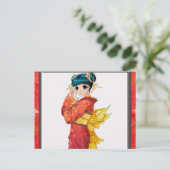 日本製アニメの芸者 ポストカード (スタンド正面)