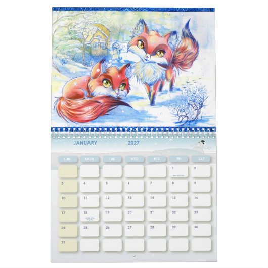 日本製アニメの芸術2012年 カレンダー (1月 2027)