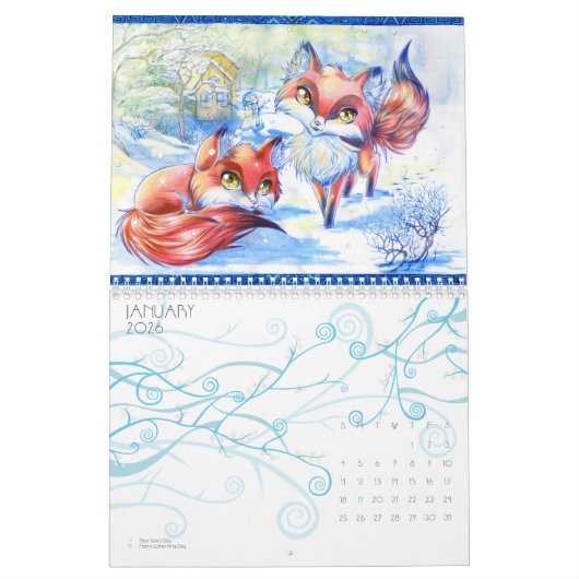 日本製アニメの芸術2014年 カレンダー (1月 2026)