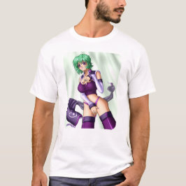 日本製アニメは女の子を隠します Tシャツ