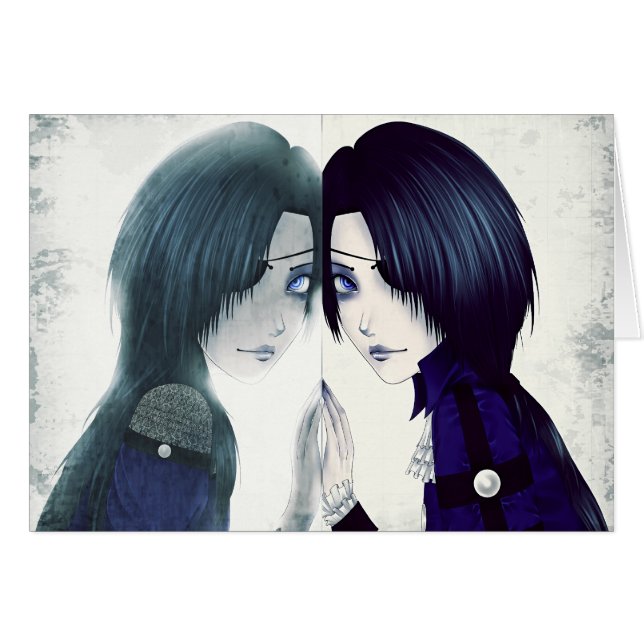 日本製アニメは行方不明を互いカード結び付けます (正面横)