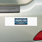 日本製アニメファンの玄関ひさし バンパーステッカー (車上)