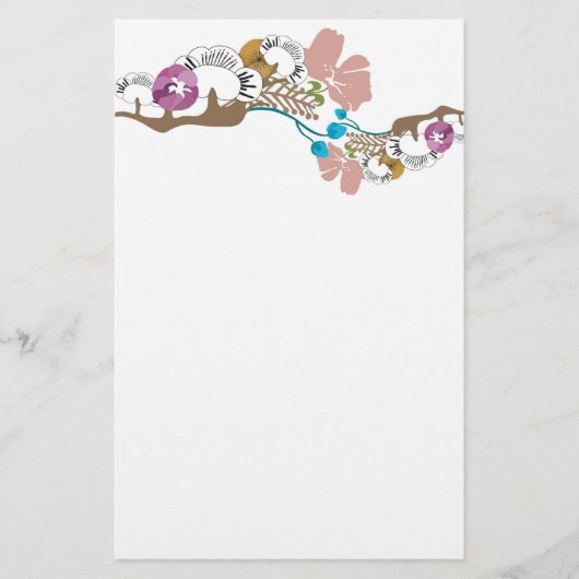 日本語によっては文房具が開花します 便箋 (正面)