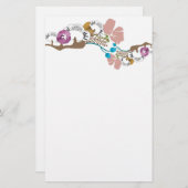 日本語によっては文房具が開花します 便箋 (正面/裏面)