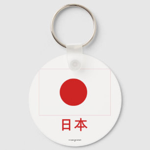 日本語の名前の日本旗 キーホルダー