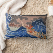 日本語は腰神経の装飾用クッションを印刷します ランバークッション (ブランケット)