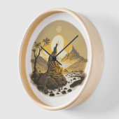 日本語伝統的 壁時計 (傾斜)