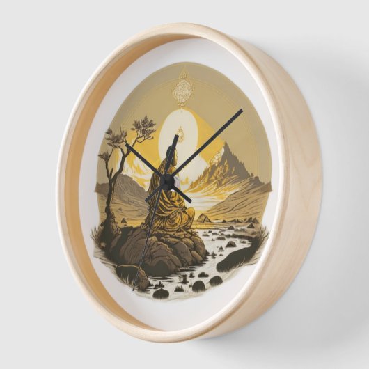 日本語伝統的 壁時計 (傾斜)