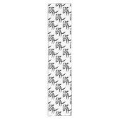 日本語-中国のな愛"Ai"記号(愛) ショートテーブルランナー (正面)