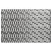 日本語Asanohaか星パターン、白および黒 ファブリック (ヤード)