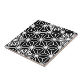 日本語Asanohaか白黒星パターン タイル (側面)