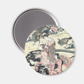 日本語Ukiyo-e Daimyo Toyohiro著okuzashiki無し マグネット (正面/裏面)