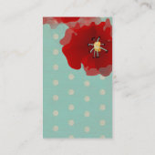 日本赤花水玉模様限定名刺 名刺 (裏面)