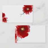 日本赤花特別版名刺 名刺 (正面/裏面)