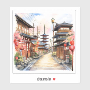 日本通りコージー春水彩画 シール