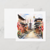 日本通りコージー春水彩画 招待状 (正面/裏面)